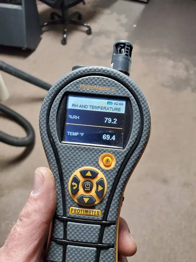 Moisture meter humidity assessment for Mold Remediation & Removal in Keller